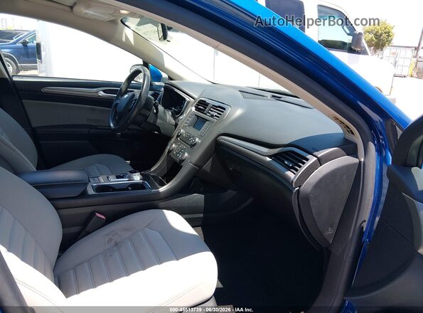 3FA6P0UU8JR209447 2018 FORD FUSION HYBRID Blue Front interior view