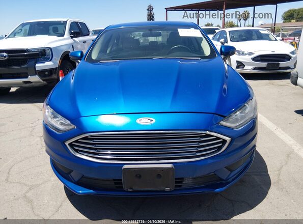 3FA6P0UU8JR209447 2018 FORD FUSION HYBRID Blue 