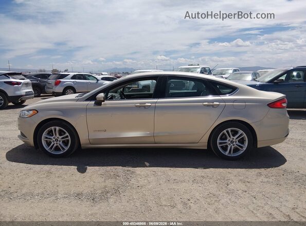 3FA6P0UU8JR209450 2018 FORD FUSION HYBRID Tan Vista interior de 360 grados