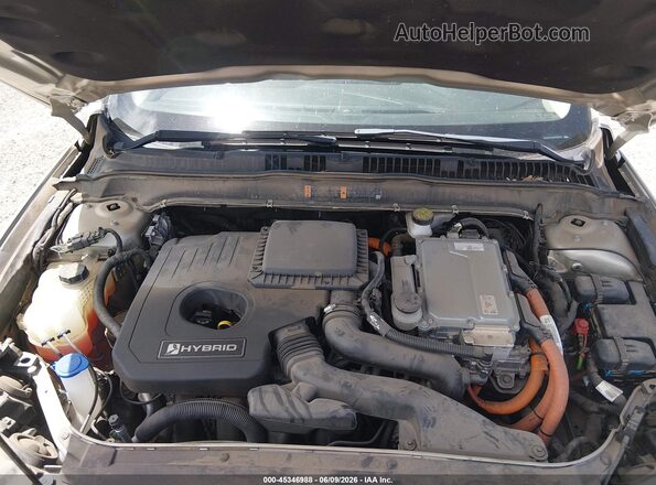 3FA6P0UU8JR209450 2018 FORD FUSION HYBRID Tan Vista trasera