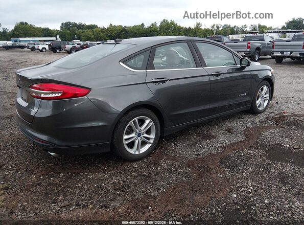 3FA6P0UU8JR254498 2018 FORD FUSION HYBRID Серый Задняя правая четверть
