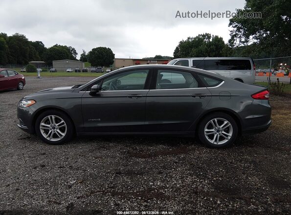 3FA6P0UU8JR254498 2018 FORD FUSION HYBRID Серый 