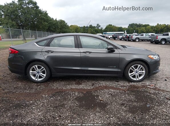 3FA6P0UU8JR254498 2018 FORD FUSION HYBRID Серый 