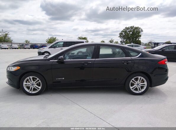 3FA6P0UU8JR278817 2018 FORD FUSION HYBRID Black Widok wnętrza 360 stopni