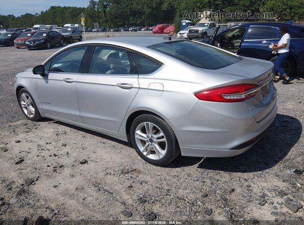 3FA6P0UU8JR279045 2018 FORD FUSION HYBRID Серебряный Задняя левая четверть