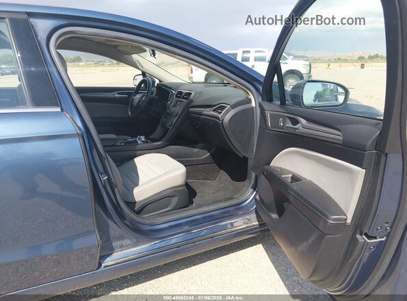 3FA6P0UU8JR279126 2018 FORD FUSION HYBRID Blue Front interior view