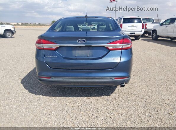 3FA6P0UU8JR279126 2018 FORD FUSION HYBRID Blue 