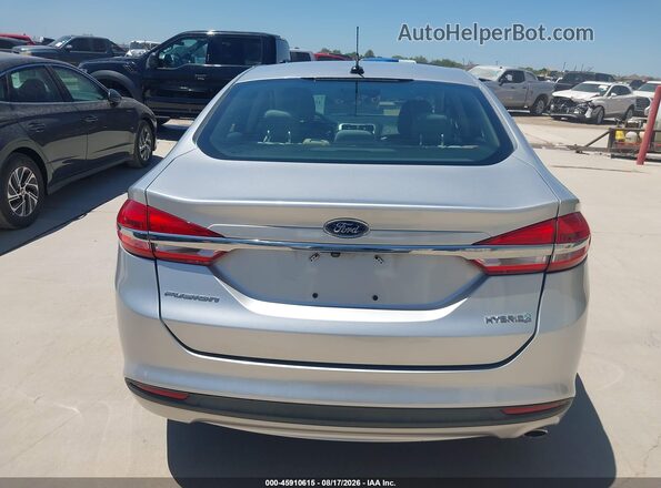 3FA6P0UU9JR100575 2018 FORD FUSION HYBRID Silver 