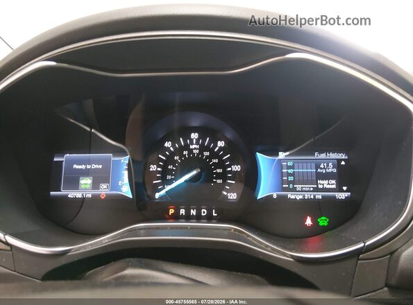 3FA6P0UU9JR209473 2018 FORD FUSION HYBRID Белый Вид задних сидений