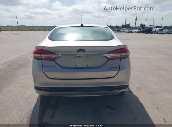 3FA6P0UU9JR235720 2018 FORD FUSION HYBRID Silver 