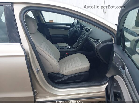 3FA6P0UU9JR235782 2018 FORD FUSION HYBRID Champagne Вид салона спереди
