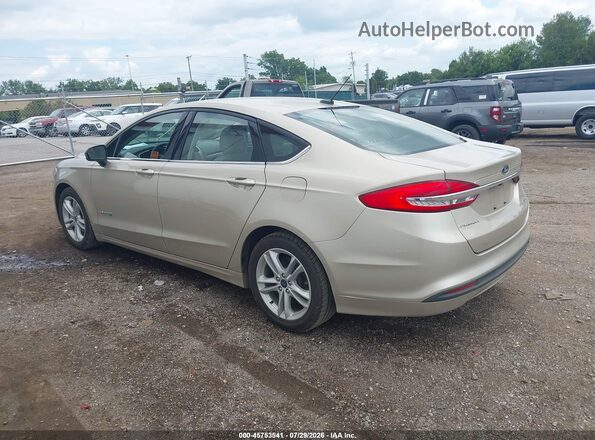 3FA6P0UU9JR235782 2018 FORD FUSION HYBRID Champagne Задняя левая четверть