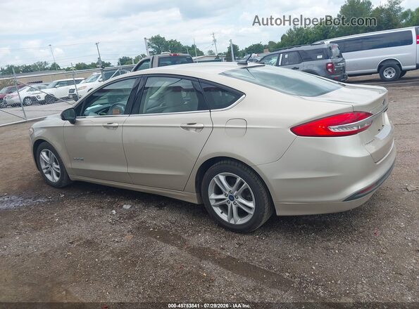 3FA6P0UU9JR235782 2018 FORD FUSION HYBRID Champagne Панорамный вид салона 360°