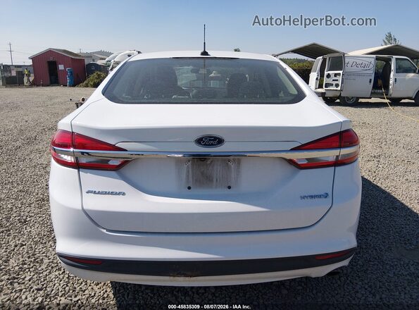 3FA6P0UU9JR243610 2018 FORD FUSION HYBRID White 