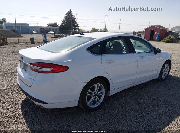3FA6P0UU9JR243610 2018 FORD FUSION HYBRID White Հետևի աջ