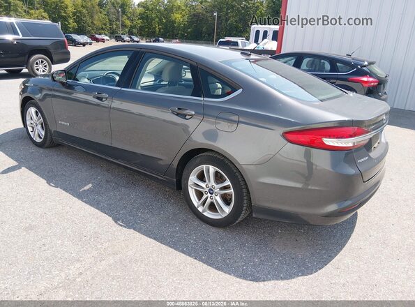 3FA6P0UU9JR258091 2018 FORD FUSION HYBRID Серый Задняя левая четверть
