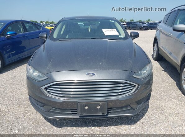 3FA6P0UU9JR278857 2018 FORD FUSION HYBRID Gray Вид панелі приладів