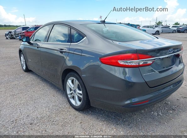 3FA6P0UU9JR282083 2018 FORD FUSION HYBRID Gray უკანა მარცხენა