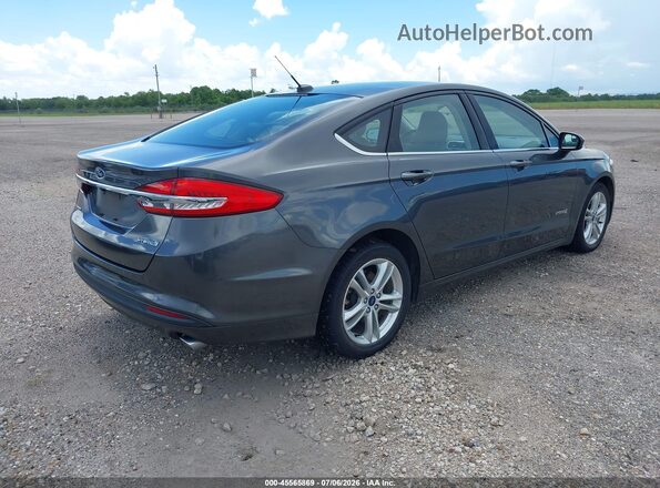 3FA6P0UU9JR282083 2018 FORD FUSION HYBRID Gray უკანა მარჯვენა