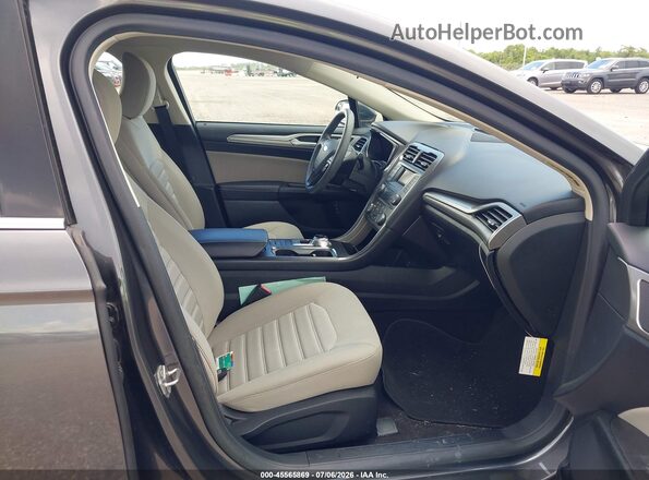 3FA6P0UU9JR282083 2018 FORD FUSION HYBRID Gray წინა სალონის ხედი