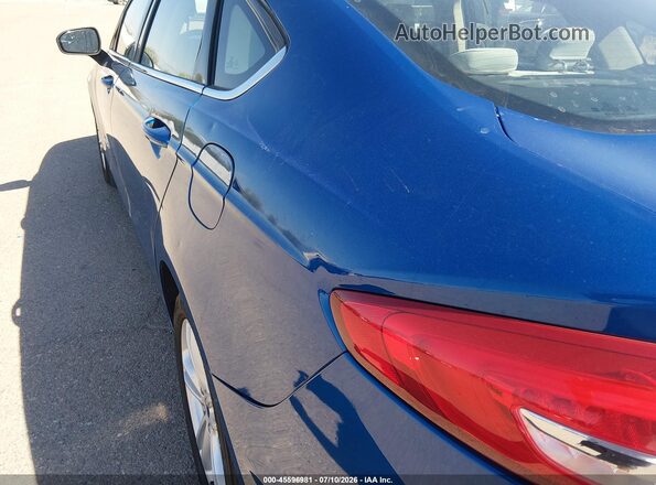 3FA6P0UUXJR100665 2018 FORD FUSION HYBRID Blue Սարքավորումների վահանակի տեսք