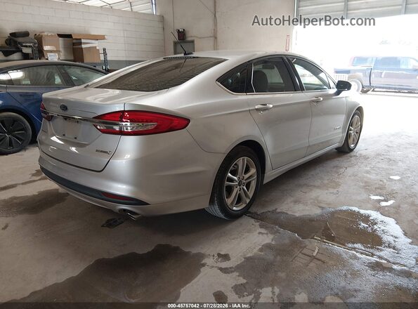 3FA6P0UUXJR212740 2018 FORD FUSION HYBRID Silver Trasero derecho