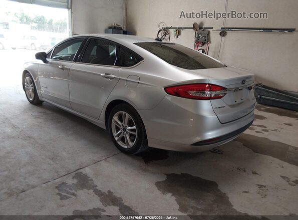 3FA6P0UUXJR212740 2018 FORD FUSION HYBRID Silver Trasero izquierdo
