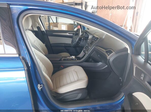 3FA6P0UUXJR235838 2018 FORD FUSION HYBRID Blue Widok wnętrza z przodu