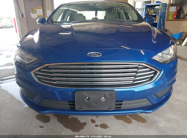 3FA6P0UUXJR235838 2018 FORD FUSION HYBRID Blue Widok z przodu