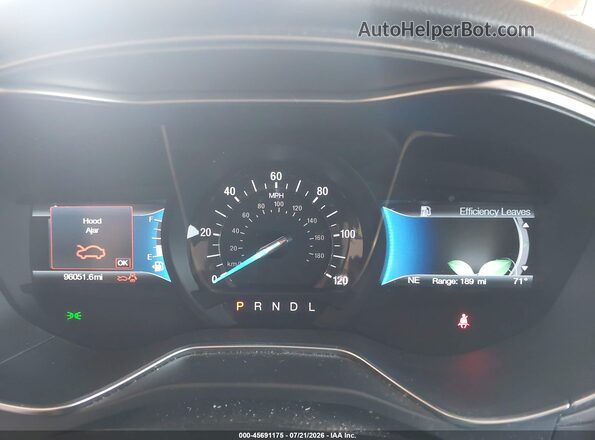 3FA6P0UUXJR235838 2018 FORD FUSION HYBRID Blue Widok tylnych siedzeń