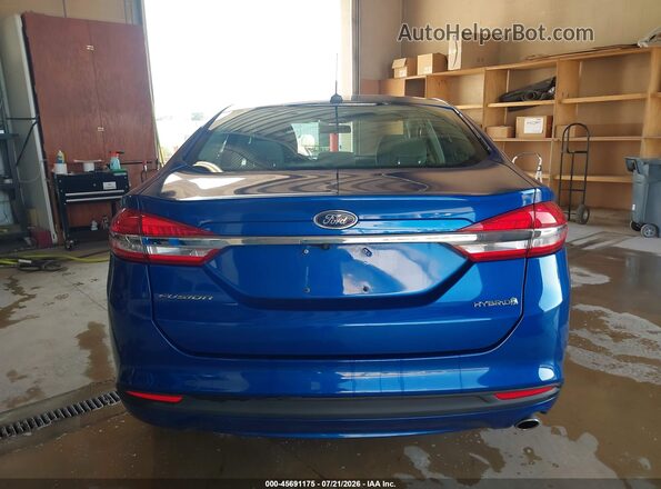 3FA6P0UUXJR235838 2018 FORD FUSION HYBRID Blue 