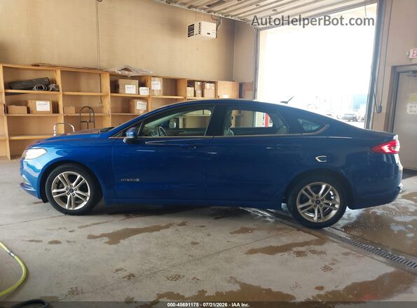 3FA6P0UUXJR235838 2018 FORD FUSION HYBRID Blue Widok wnętrza 360 stopni