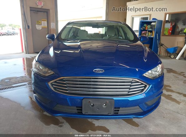 3FA6P0UUXJR235838 2018 FORD FUSION HYBRID Blue Widok zestawu wskaźników