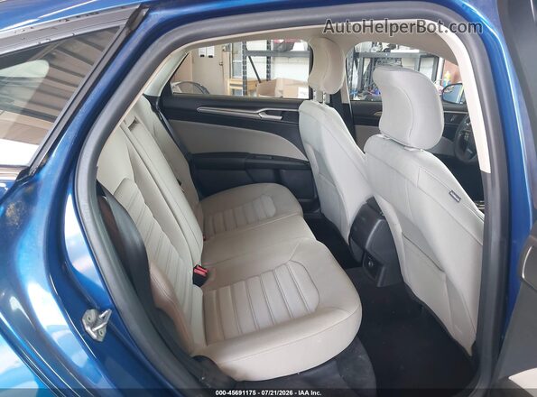 3FA6P0UUXJR235838 2018 FORD FUSION HYBRID Blue Widok naklejki z numerem VIN