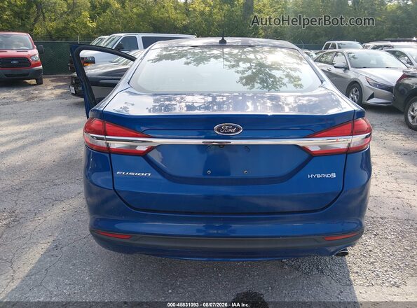 3FA6P0UUXJR271433 2018 FORD FUSION HYBRID Blue 