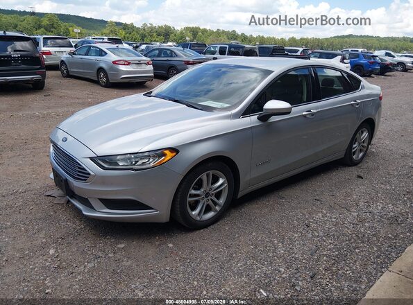 3FA6P0UUXJR273733 2018 FORD FUSION HYBRID Серебряный Передняя левая четверть