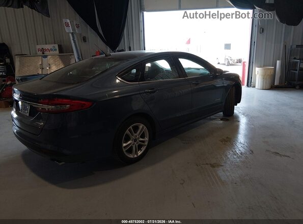 3FA6P0UUXJR278902 2018 FORD FUSION HYBRID Blue Rear right