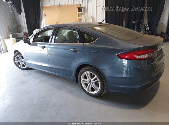 3FA6P0UUXJR278902 2018 FORD FUSION HYBRID Blue Rear left