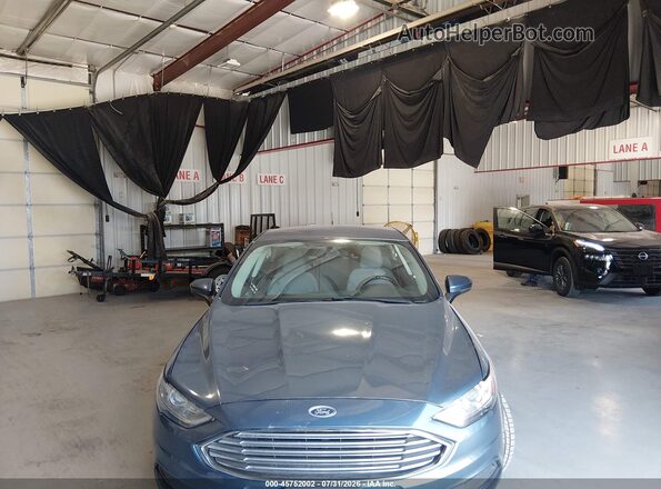 3FA6P0UUXJR278902 2018 FORD FUSION HYBRID Blue Instrument cluster view