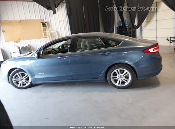 3FA6P0UUXJR278902 2018 FORD FUSION HYBRID Blue 360 interior view