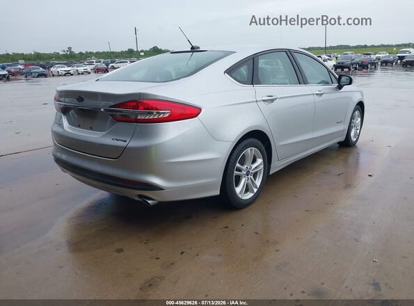 3FA6P0UUXJR278950 2018 FORD FUSION HYBRID Silver უკანა მარჯვენა