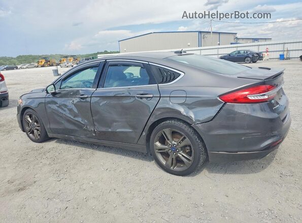 3FA6P0VP0JR106631 2018 FORD FUSION Charcoal Rear left