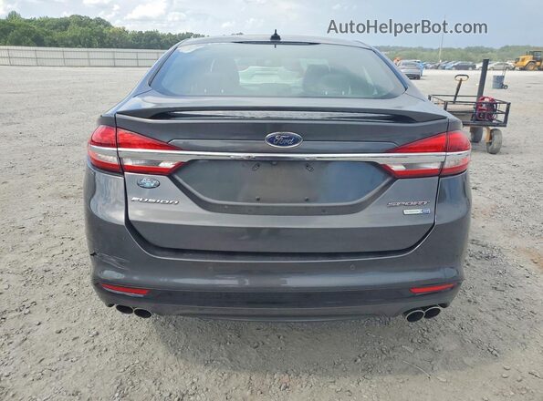 3FA6P0VP0JR106631 2018 FORD FUSION Charcoal Rear view