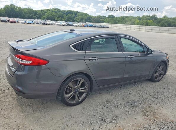 3FA6P0VP0JR106631 2018 FORD FUSION Charcoal Rear right