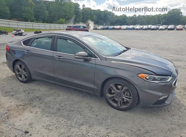 3FA6P0VP0JR106631 2018 FORD FUSION Charcoal Front right