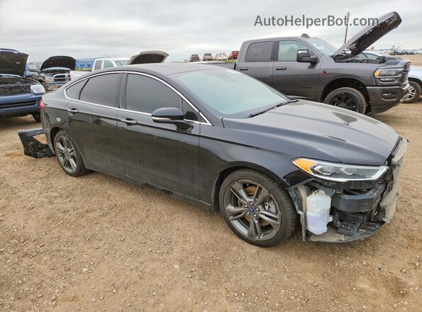 3FA6P0VP0JR159703 2018 FORD FUSION Black Delantero derecho