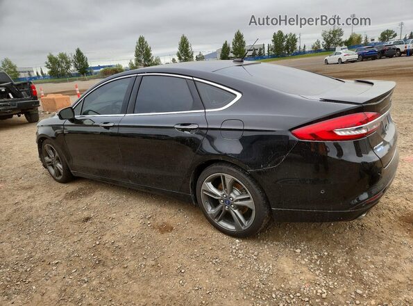 3FA6P0VP0JR159703 2018 FORD FUSION Black Trasero izquierdo