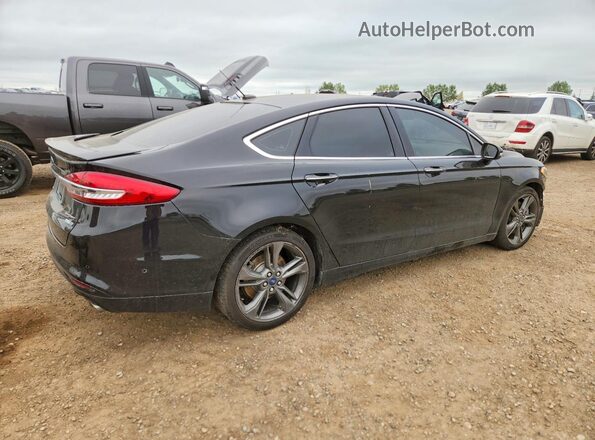3FA6P0VP0JR159703 2018 FORD FUSION Black Trasero derecho