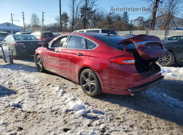 3FA6P0VP4HR192830 2017 FORD FUSION Red Rear left