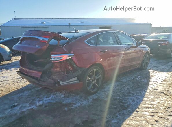 3FA6P0VP4HR192830 2017 FORD FUSION Red Rear right